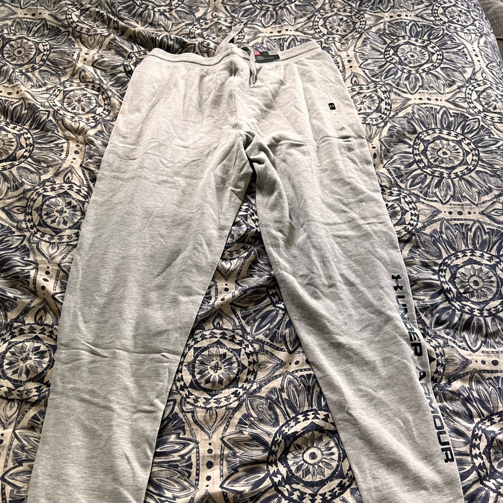 Under Armour gray, mens joggers. New with tags, never worn